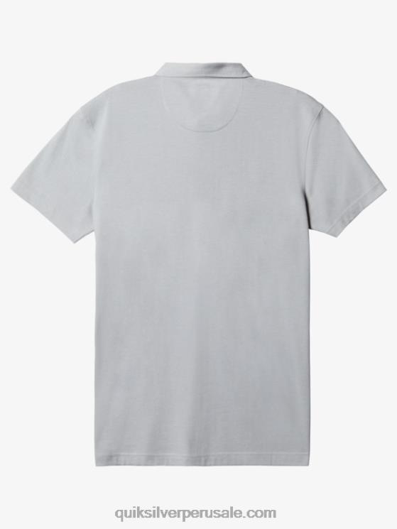 Quiksilver N8LNT750 hombres aguanieve playera tipo polo de manga corta con rayas ligeras