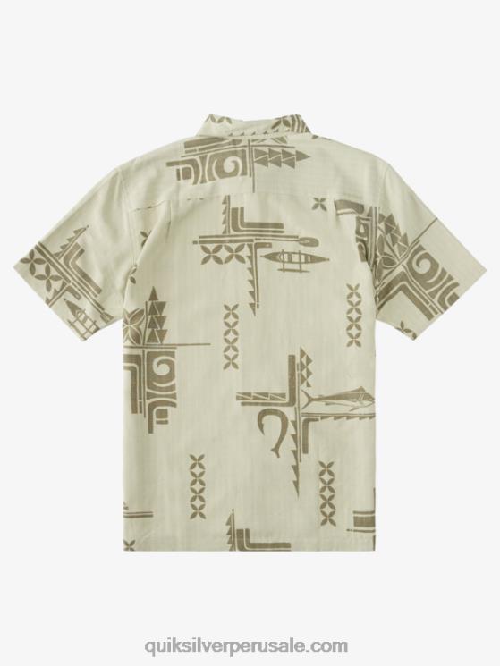 Quiksilver N8LNT863 hombres gran captura de té camisa de manga corta waterman big catch