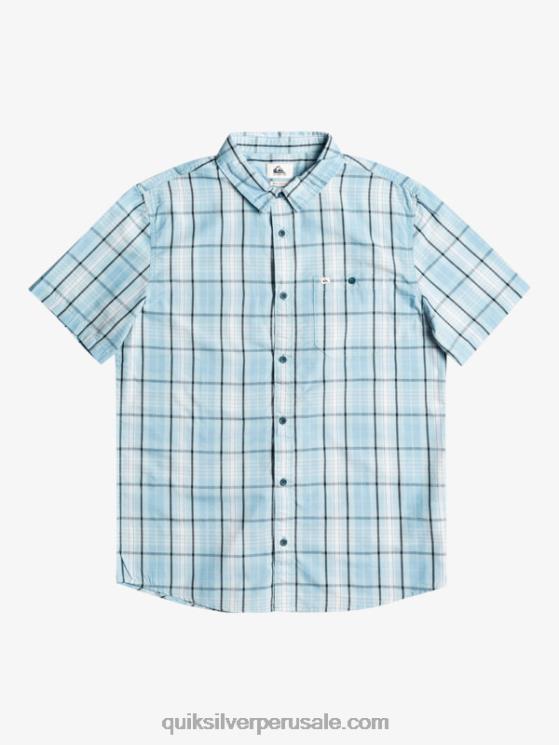 Quiksilver N8LNT916 hombres Swinton azul cielo nueva camiseta de manga corta swinton