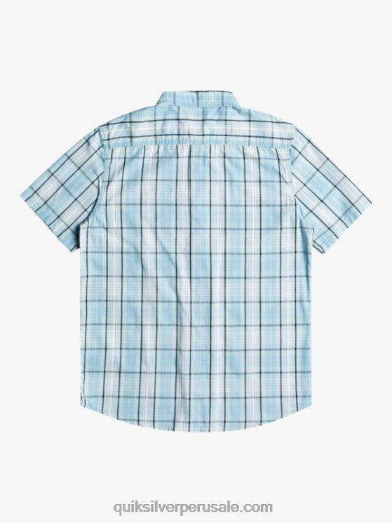 Quiksilver N8LNT916 hombres Swinton azul cielo nueva camiseta de manga corta swinton