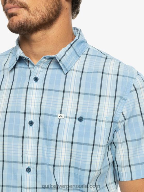 Quiksilver N8LNT916 hombres Swinton azul cielo nueva camiseta de manga corta swinton