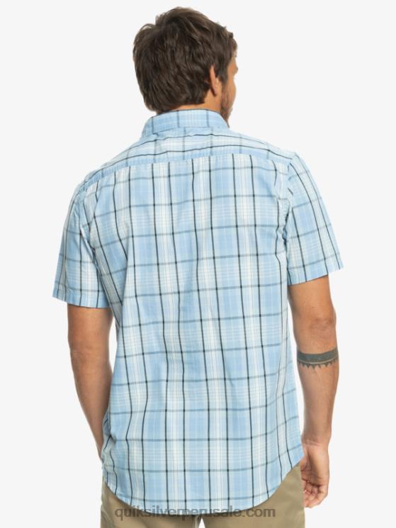 Quiksilver N8LNT916 hombres Swinton azul cielo nueva camiseta de manga corta swinton