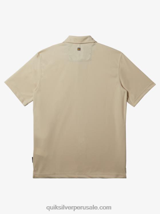 Quiksilver N8LNT95 hombres arroz integral polo de manga corta waterman waterman