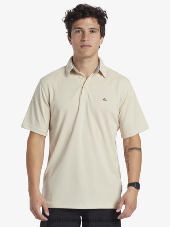 Quiksilver N8LNT95 hombres arroz integral polo de manga corta waterman waterman