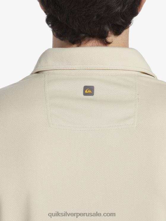 Quiksilver N8LNT95 hombres arroz integral polo de manga corta waterman waterman