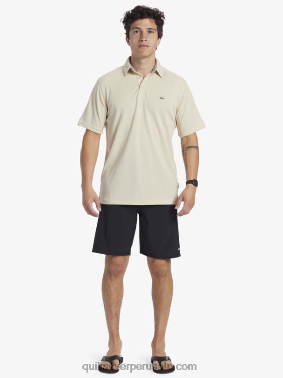 Quiksilver N8LNT95 hombres arroz integral polo de manga corta waterman waterman
