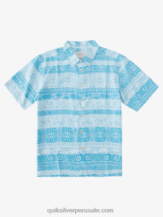Quiksilver N8LNT963 hombres tapa azul anochecer hoy waterman tapa hoy camisa de manga corta