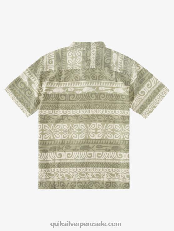 Quiksilver N8LNT964 hombres tapa de te hoy waterman tapa hoy camisa de manga corta