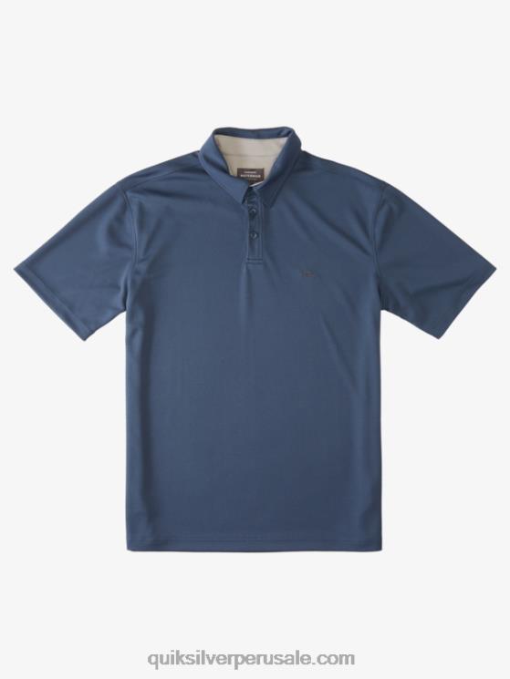 Quiksilver N8LNT96 hombres azul marino medianoche polo de manga corta waterman waterman