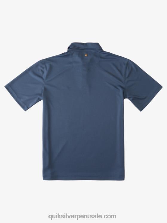 Quiksilver N8LNT96 hombres azul marino medianoche polo de manga corta waterman waterman