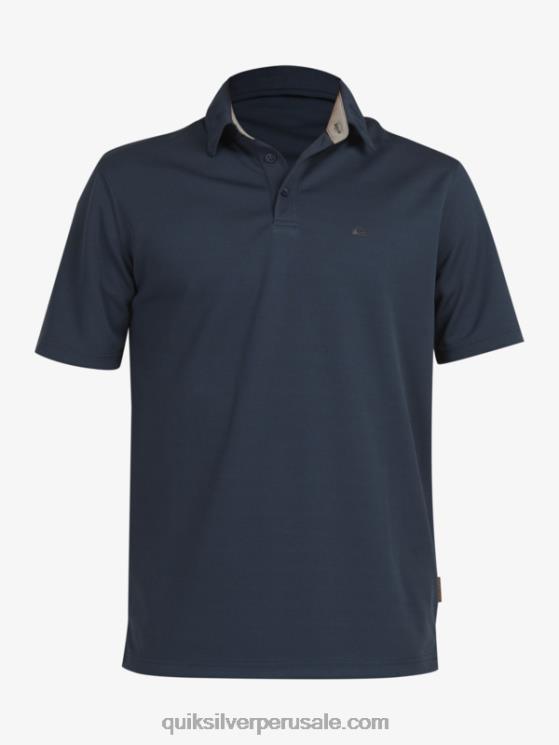Quiksilver N8LNT96 hombres azul marino medianoche polo de manga corta waterman waterman