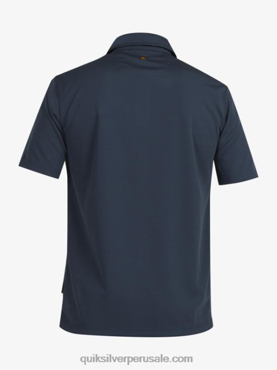 Quiksilver N8LNT96 hombres azul marino medianoche polo de manga corta waterman waterman