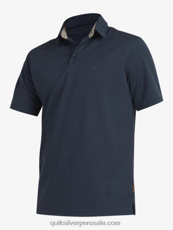 Quiksilver N8LNT96 hombres azul marino medianoche polo de manga corta waterman waterman