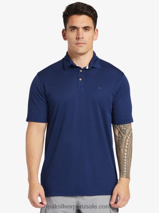 Quiksilver N8LNT96 hombres azul marino medianoche polo de manga corta waterman waterman