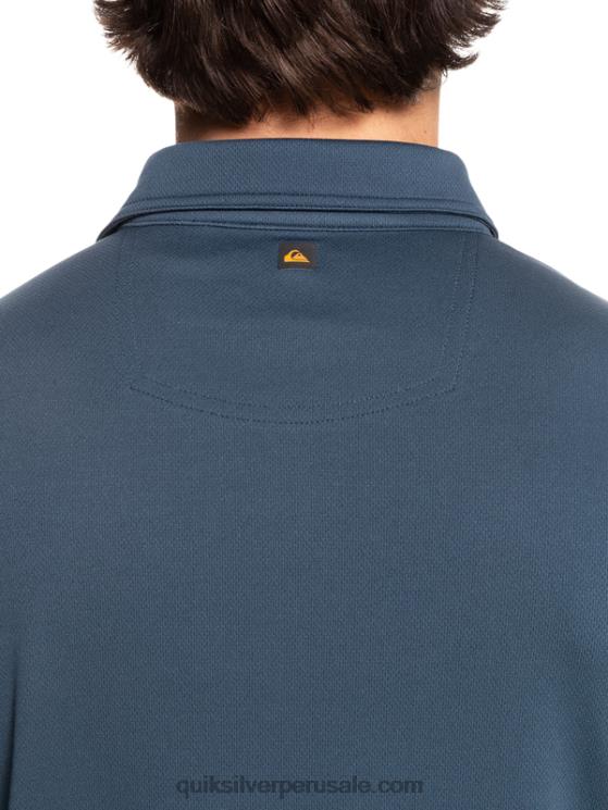 Quiksilver N8LNT96 hombres azul marino medianoche polo de manga corta waterman waterman