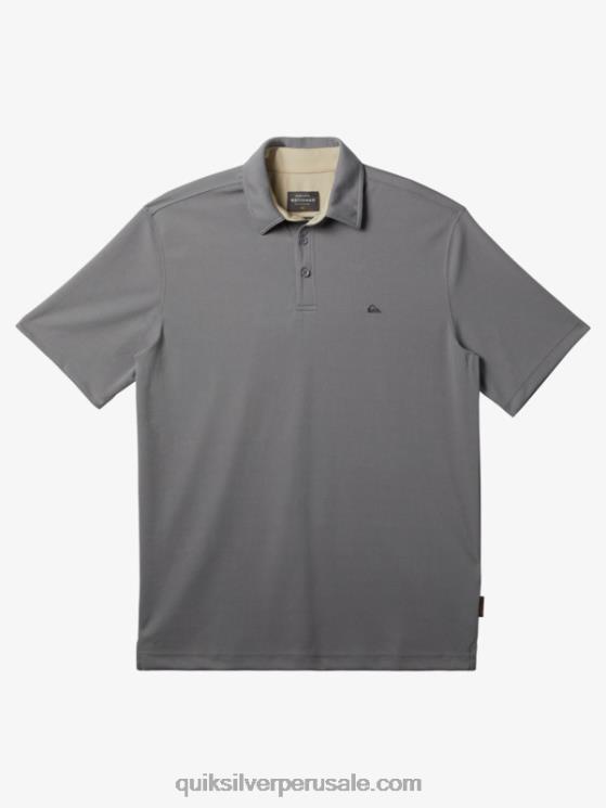 Quiksilver N8LNT97 hombres piel de tiburon polo de manga corta waterman waterman