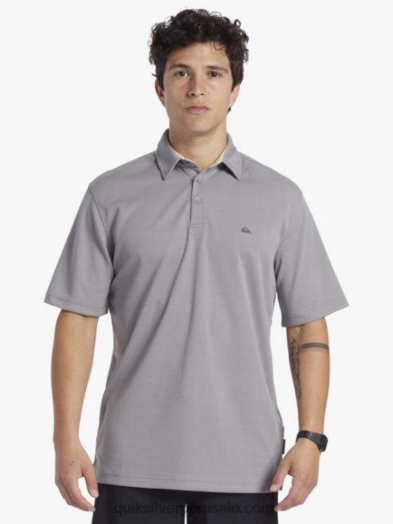 Quiksilver N8LNT97 hombres piel de tiburon polo de manga corta waterman waterman