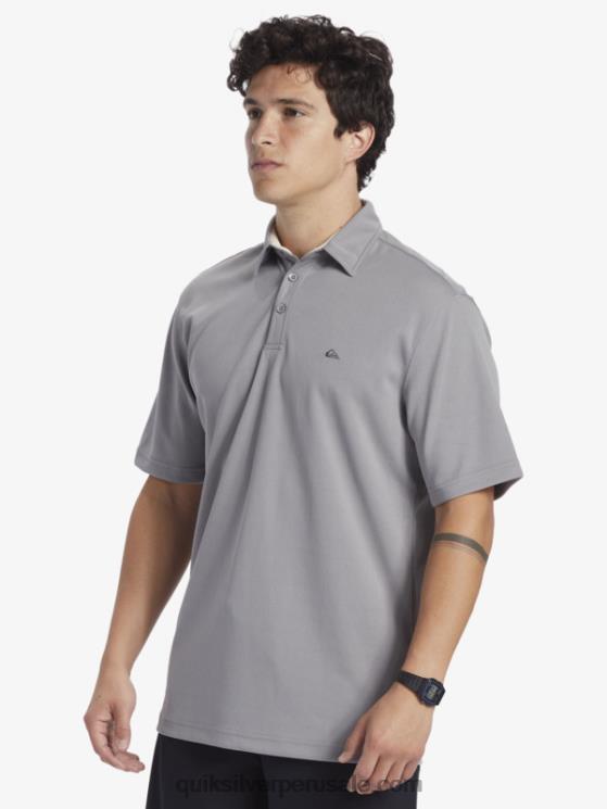 Quiksilver N8LNT97 hombres piel de tiburon polo de manga corta waterman waterman