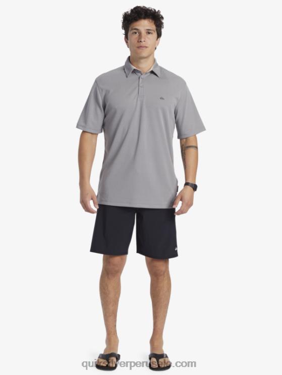 Quiksilver N8LNT97 hombres piel de tiburon polo de manga corta waterman waterman