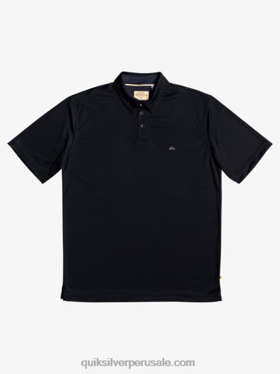 Quiksilver N8LNT98 hombres negro polo de manga corta waterman waterman