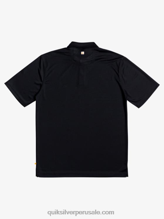 Quiksilver N8LNT98 hombres negro polo de manga corta waterman waterman