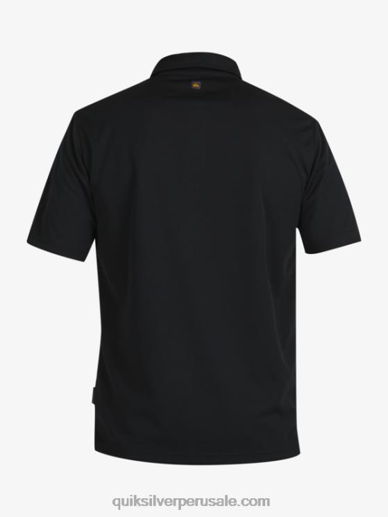 Quiksilver N8LNT98 hombres negro polo de manga corta waterman waterman