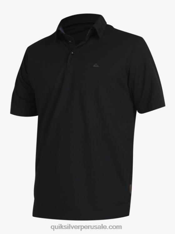Quiksilver N8LNT98 hombres negro polo de manga corta waterman waterman
