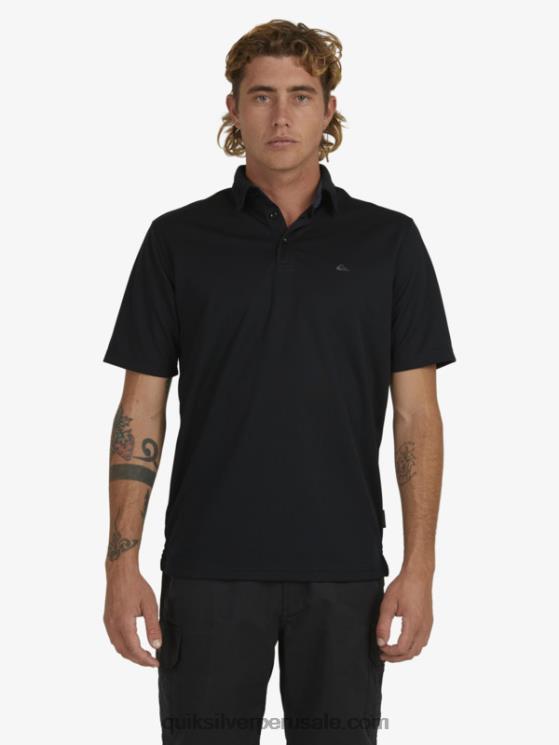 Quiksilver N8LNT98 hombres negro polo de manga corta waterman waterman