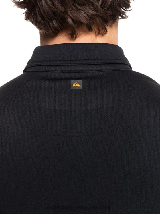 Quiksilver N8LNT98 hombres negro polo de manga corta waterman waterman