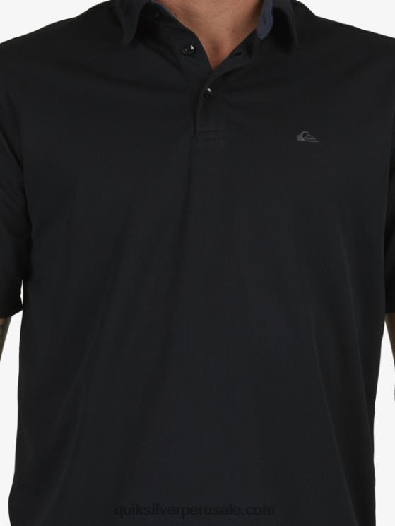 Quiksilver N8LNT98 hombres negro polo de manga corta waterman waterman