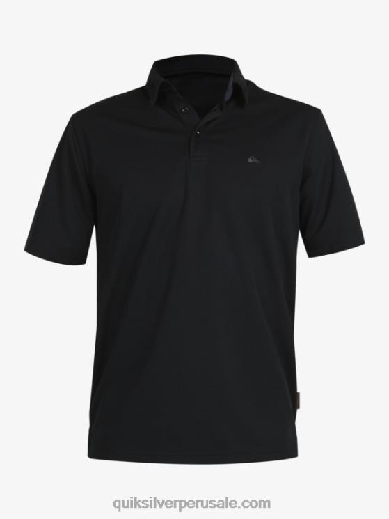 Quiksilver N8LNT98 hombres negro polo de manga corta waterman waterman