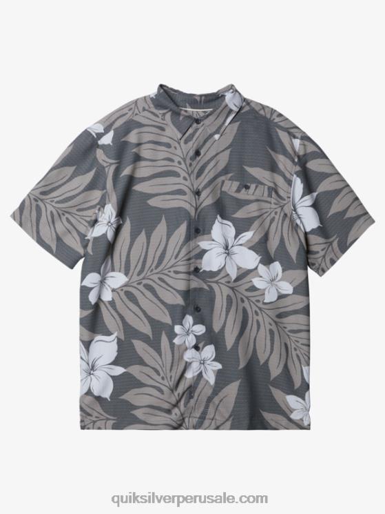 Quiksilver N8LNT993 hombres pizarra oscura playera manga corta waterman shonan