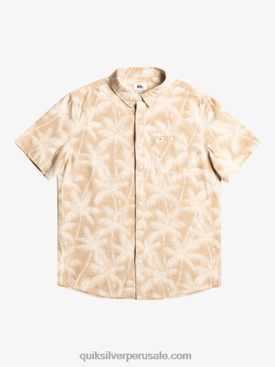 Quiksilver N8LNT994 hombres Plage momento fugaz camisa de manga corta momento fugaz