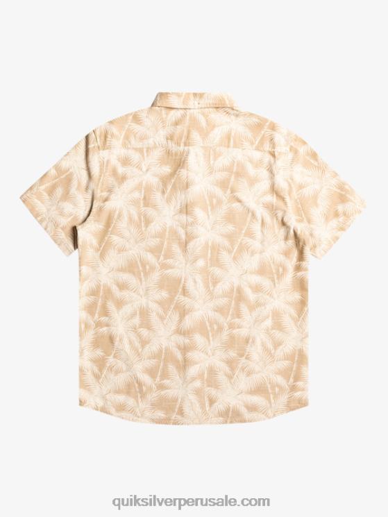 Quiksilver N8LNT994 hombres Plage momento fugaz camisa de manga corta momento fugaz