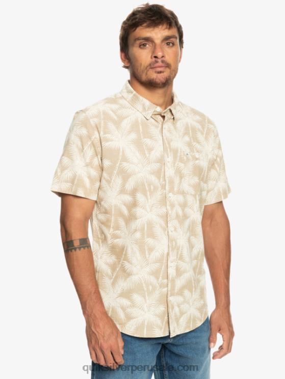 Quiksilver N8LNT994 hombres Plage momento fugaz camisa de manga corta momento fugaz