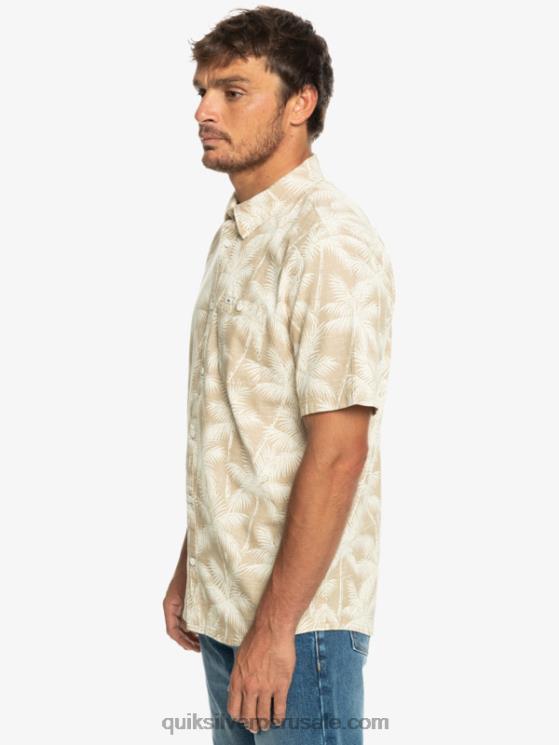 Quiksilver N8LNT994 hombres Plage momento fugaz camisa de manga corta momento fugaz