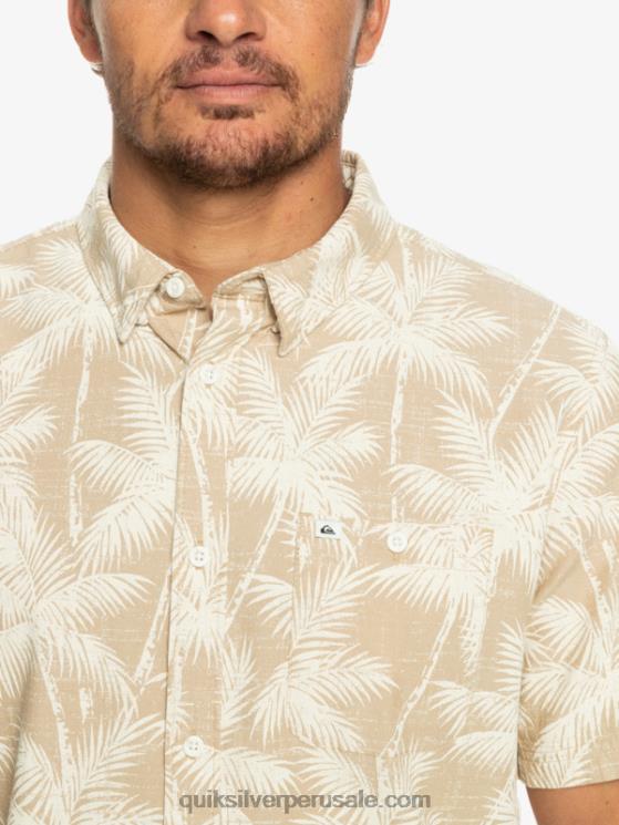 Quiksilver N8LNT994 hombres Plage momento fugaz camisa de manga corta momento fugaz