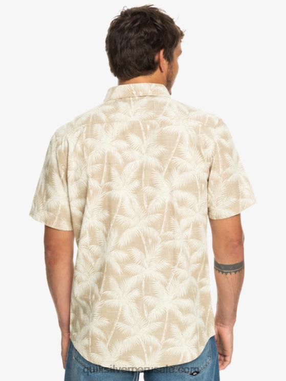 Quiksilver N8LNT994 hombres Plage momento fugaz camisa de manga corta momento fugaz