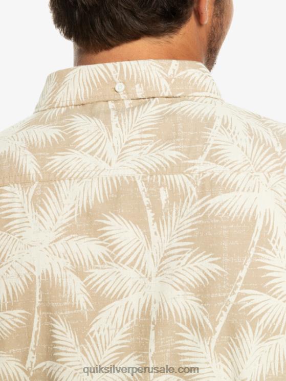 Quiksilver N8LNT994 hombres Plage momento fugaz camisa de manga corta momento fugaz