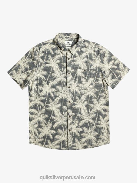Quiksilver N8LNT995 hombres momento fugaz de la marina camisa de manga corta momento fugaz