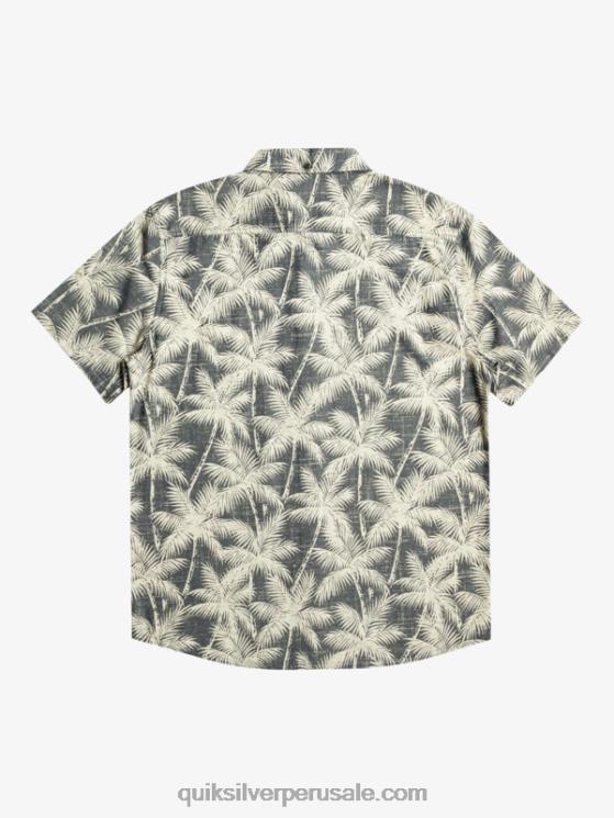 Quiksilver N8LNT995 hombres momento fugaz de la marina camisa de manga corta momento fugaz