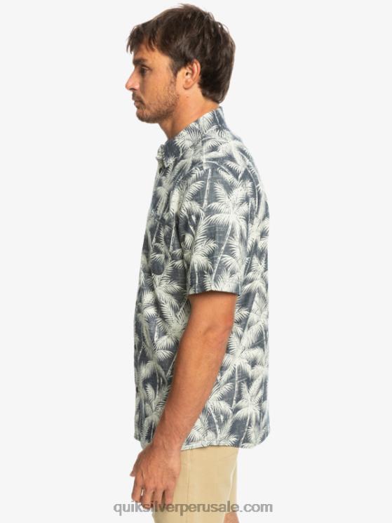 Quiksilver N8LNT995 hombres momento fugaz de la marina camisa de manga corta momento fugaz
