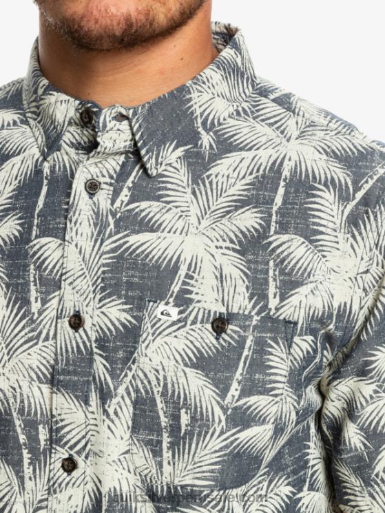 Quiksilver N8LNT995 hombres momento fugaz de la marina camisa de manga corta momento fugaz