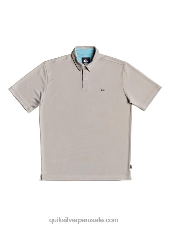 Quiksilver N8LNT99 hombres pedernal gris polo de manga corta waterman waterman
