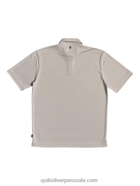 Quiksilver N8LNT99 hombres pedernal gris polo de manga corta waterman waterman