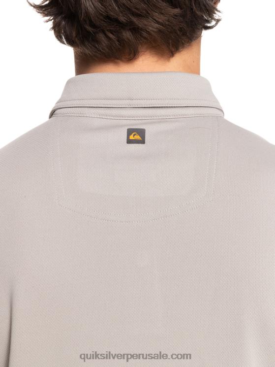 Quiksilver N8LNT99 hombres pedernal gris polo de manga corta waterman waterman