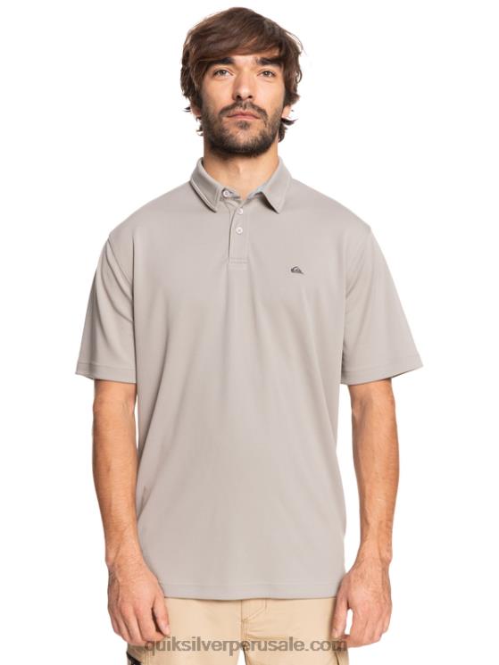 Quiksilver N8LNT99 hombres pedernal gris polo de manga corta waterman waterman