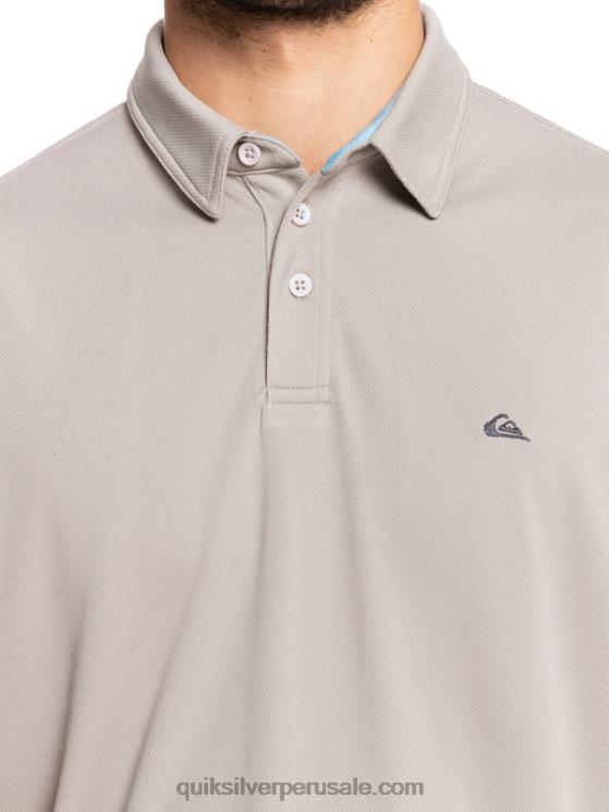 Quiksilver N8LNT99 hombres pedernal gris polo de manga corta waterman waterman