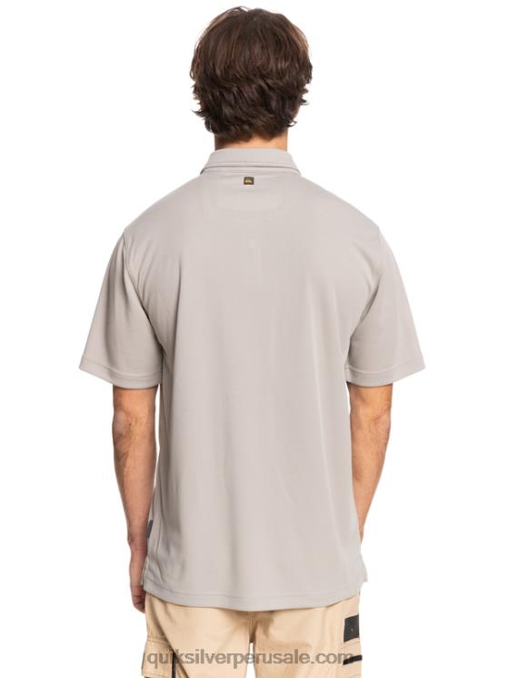 Quiksilver N8LNT99 hombres pedernal gris polo de manga corta waterman waterman