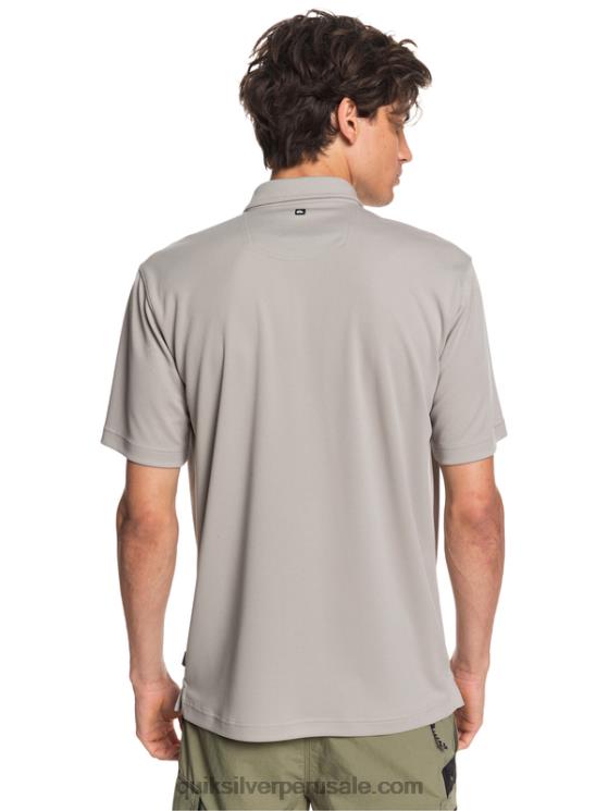 Quiksilver N8LNT99 hombres pedernal gris polo de manga corta waterman waterman